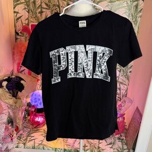 Black PINK Victoria's Secret Bling T-Shirt